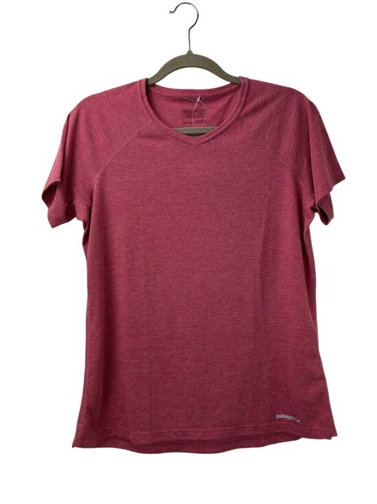 Patagonia Tops - NWT! Patagonia Women’s Large Short Sleeve Nine Trails Shirt Craft Pink